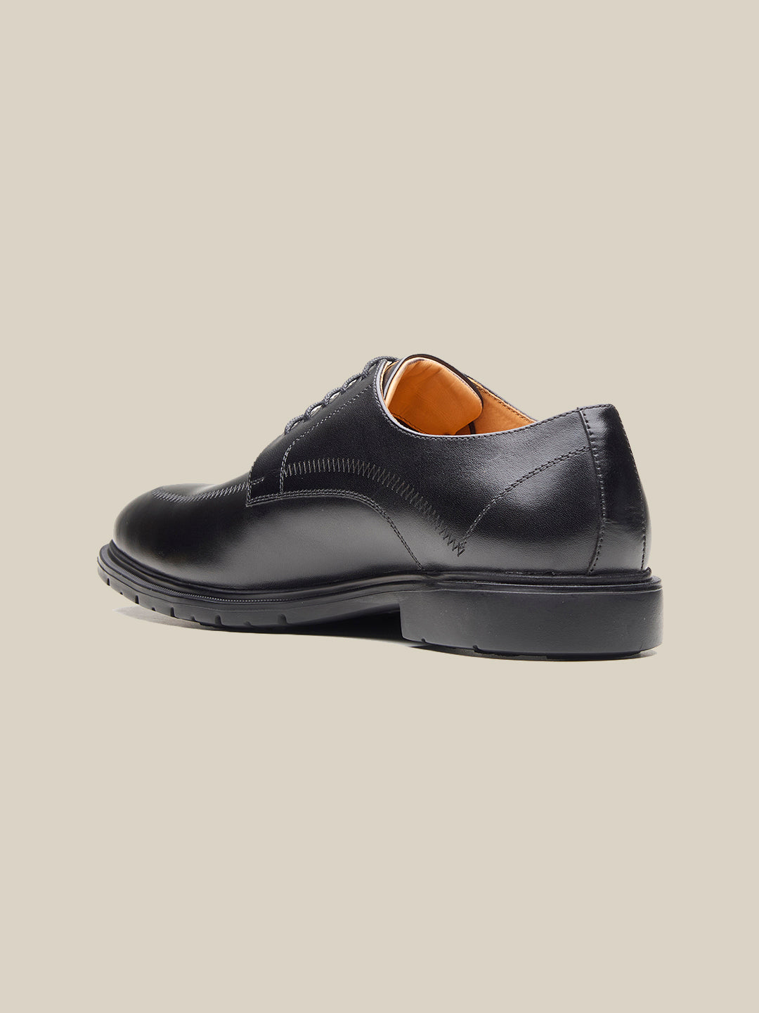 Tickner Leather Comfort Lace Up Shoes Black