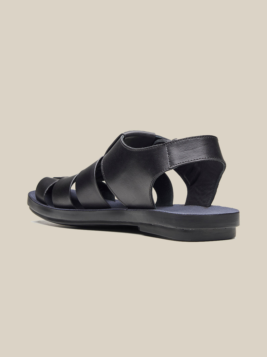 Davis Leather Sandals Black