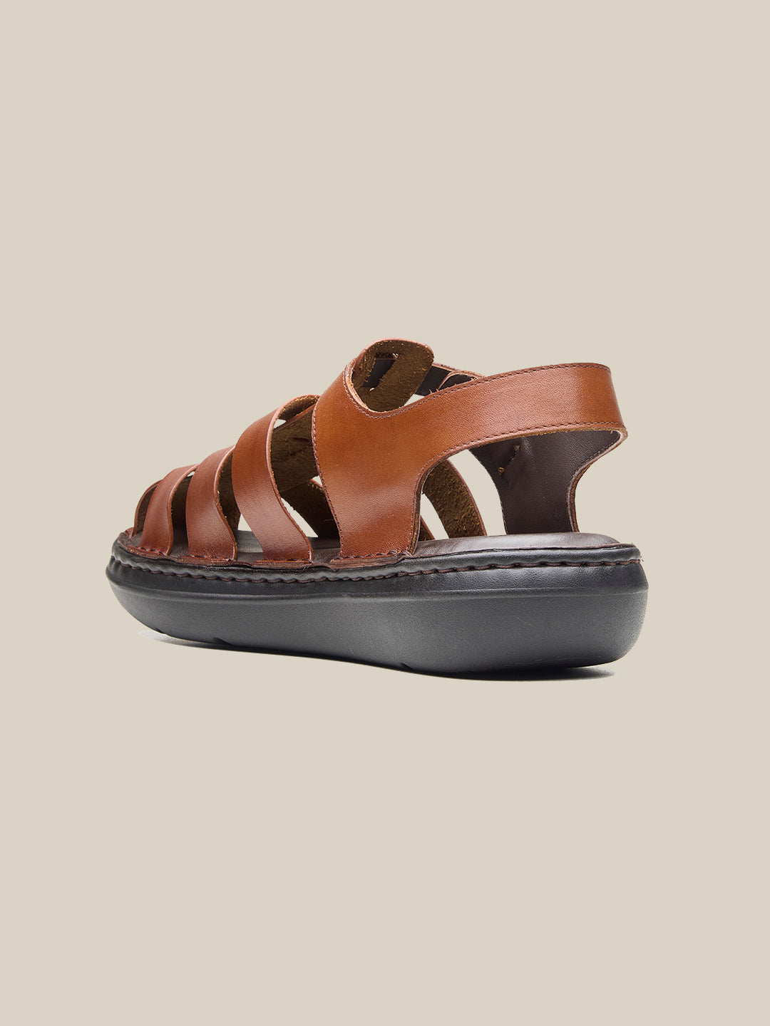 James Leather Sandals Tan