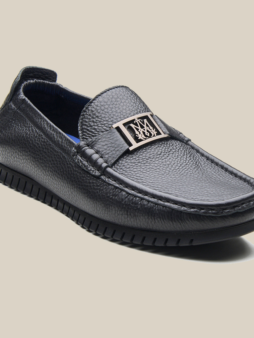 Enzo Leather Loafers Black