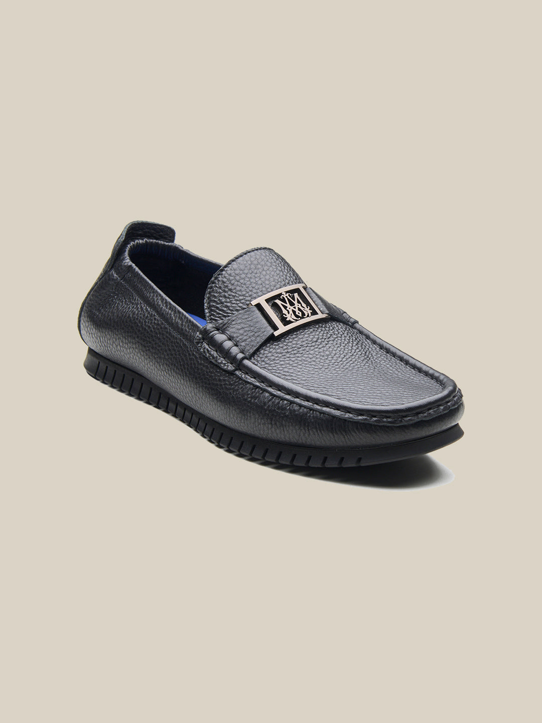 Enzo Leather Loafers Black