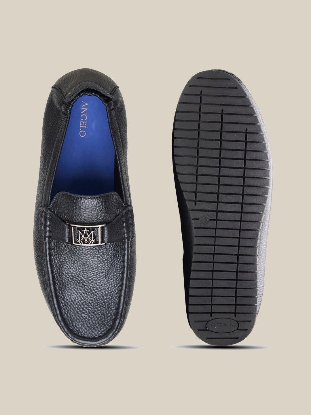 Enzo Leather Loafers Black