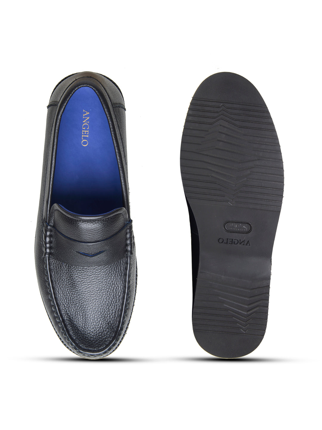 Benedo Leather Comfort Slip-on Shoes Black