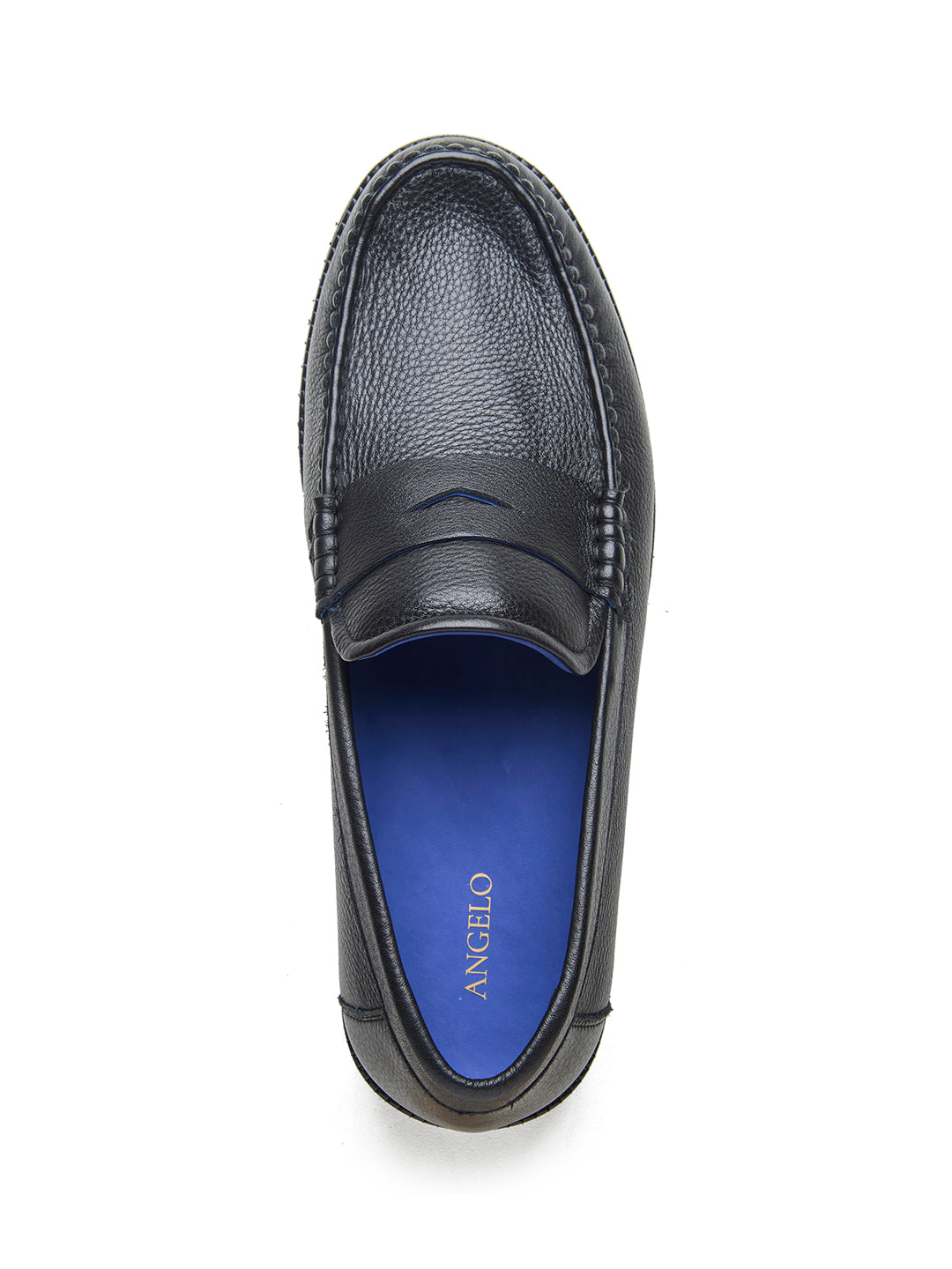 Benedo Leather Comfort Slip-on Shoes Black