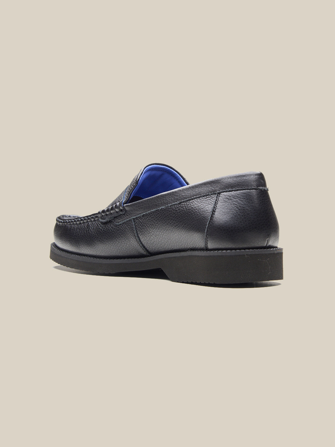 Benedo Leather Comfort Slip-on Shoes Black
