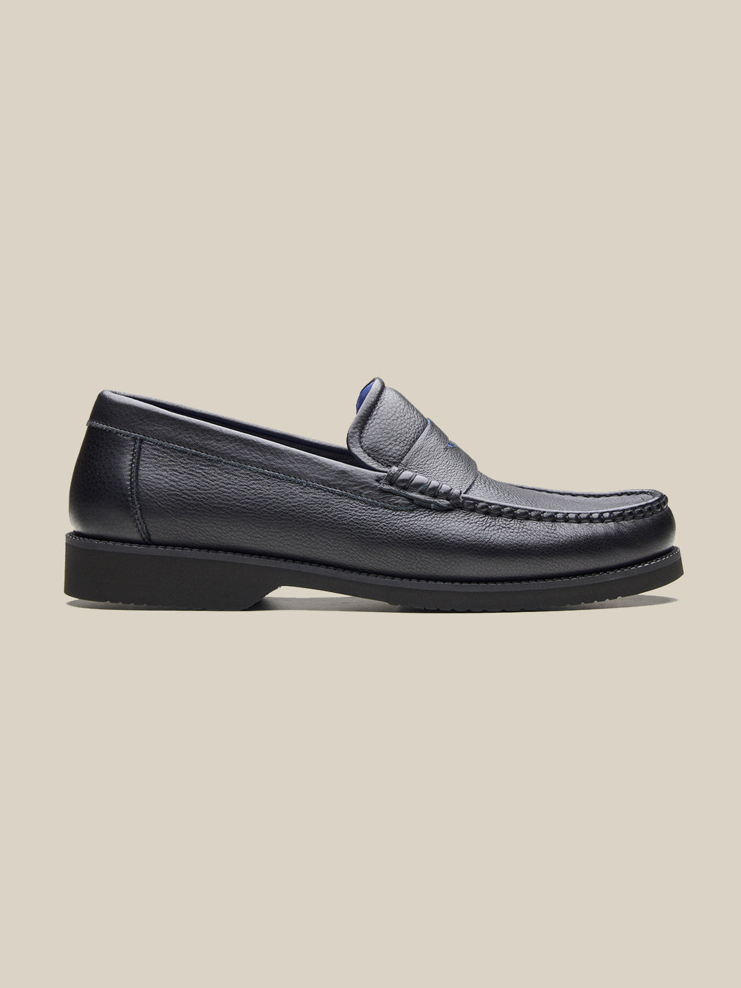 Benedo Leather Comfort Slip-on Shoes Black