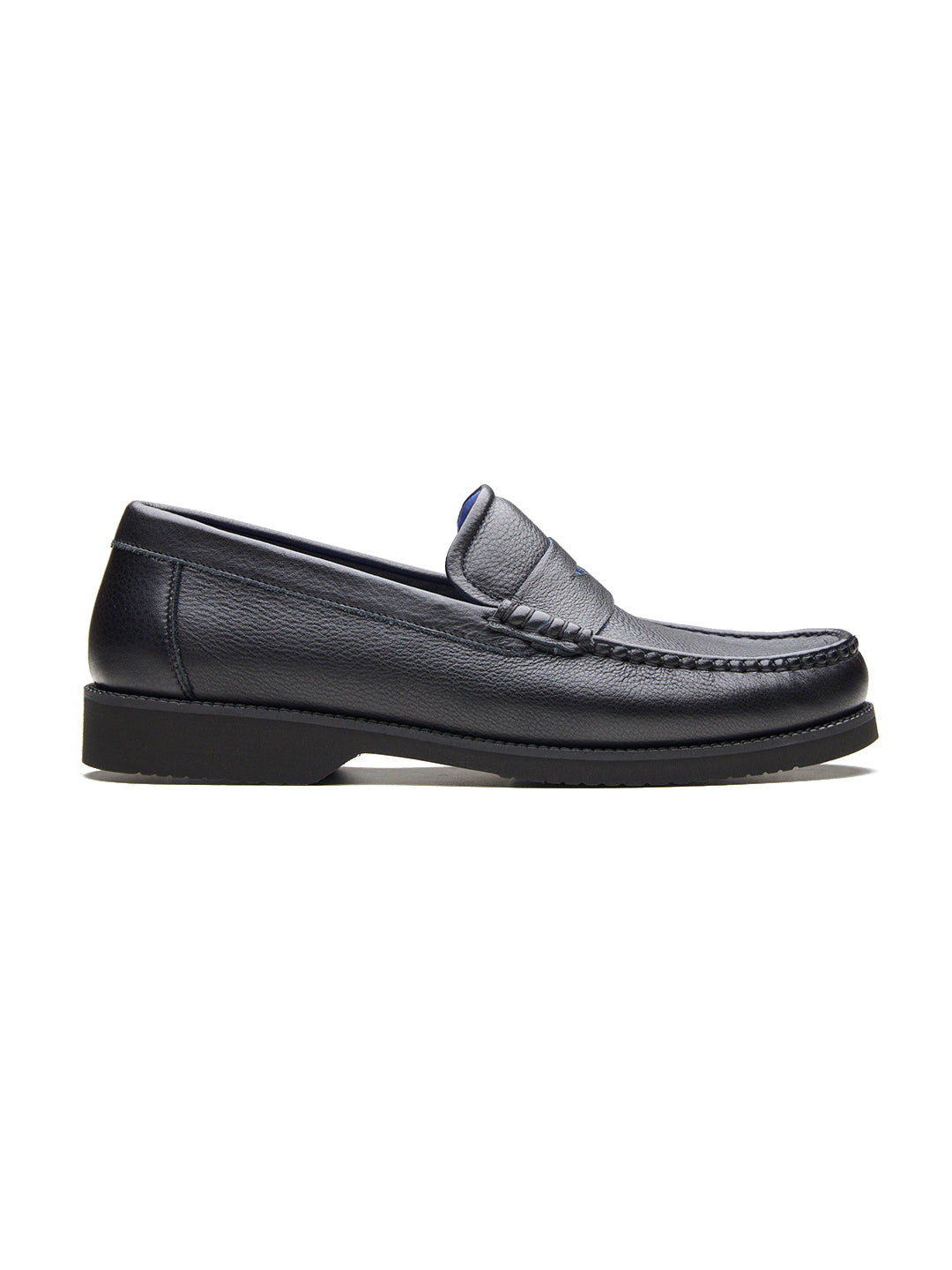 Benedo Leather Comfort Slip-on Shoes Black
