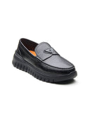 Cosimo Leather Comfort Slip-on Shoes Black
