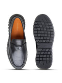 Cosimo Leather Comfort Slip-on Shoes Black