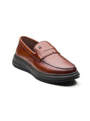 Ilario Leather Comfort Slip-on Shoes Tan