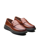 Ilario Leather Comfort Slip-on Shoes Tan