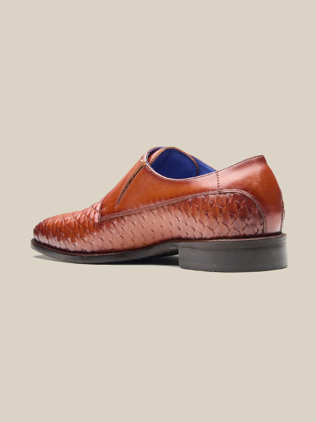 Ezio Leather Formal Slip-on Shoes Tan