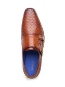 Ezio Leather Formal Slip-on Shoes Tan