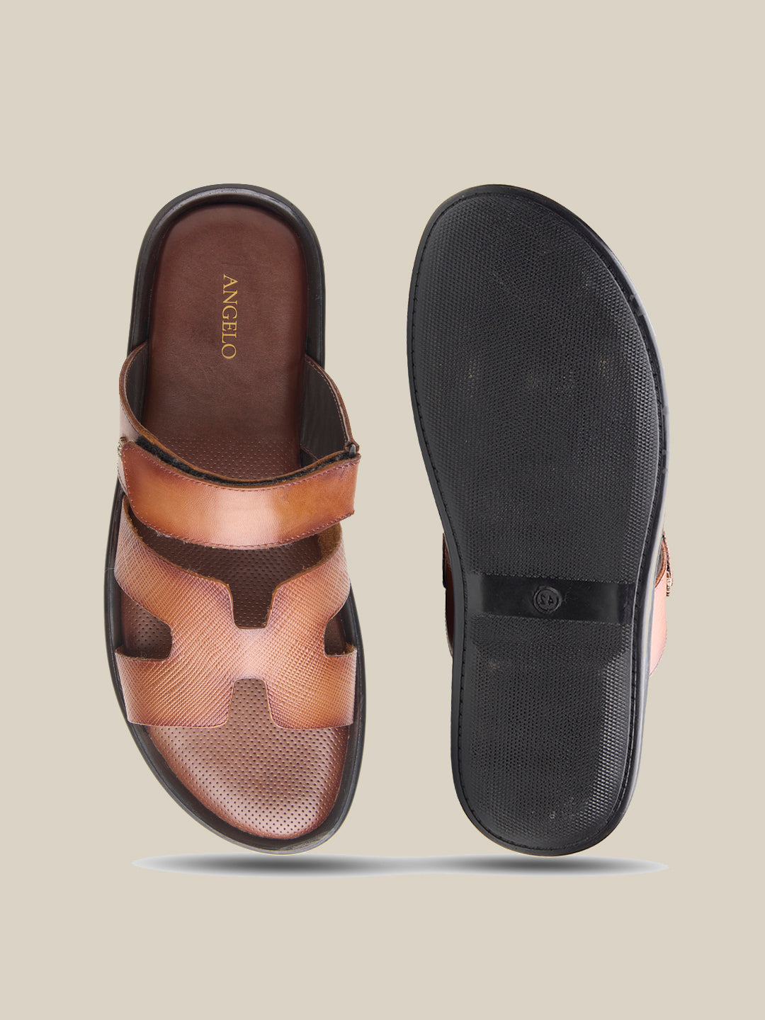 Mosca Leather Slippers Tan