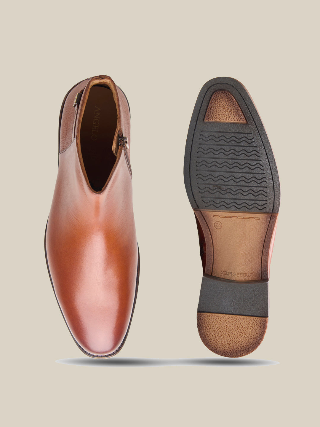 Hadlee Leather Chelsea Boots Tan