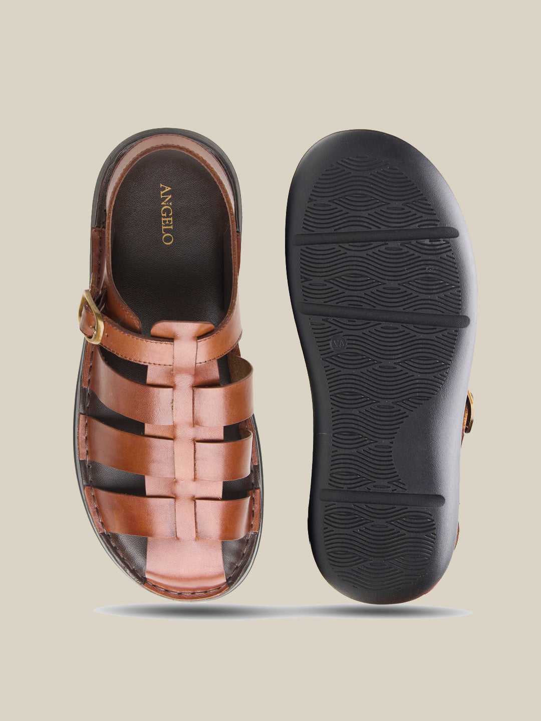 James Leather Sandals Tan