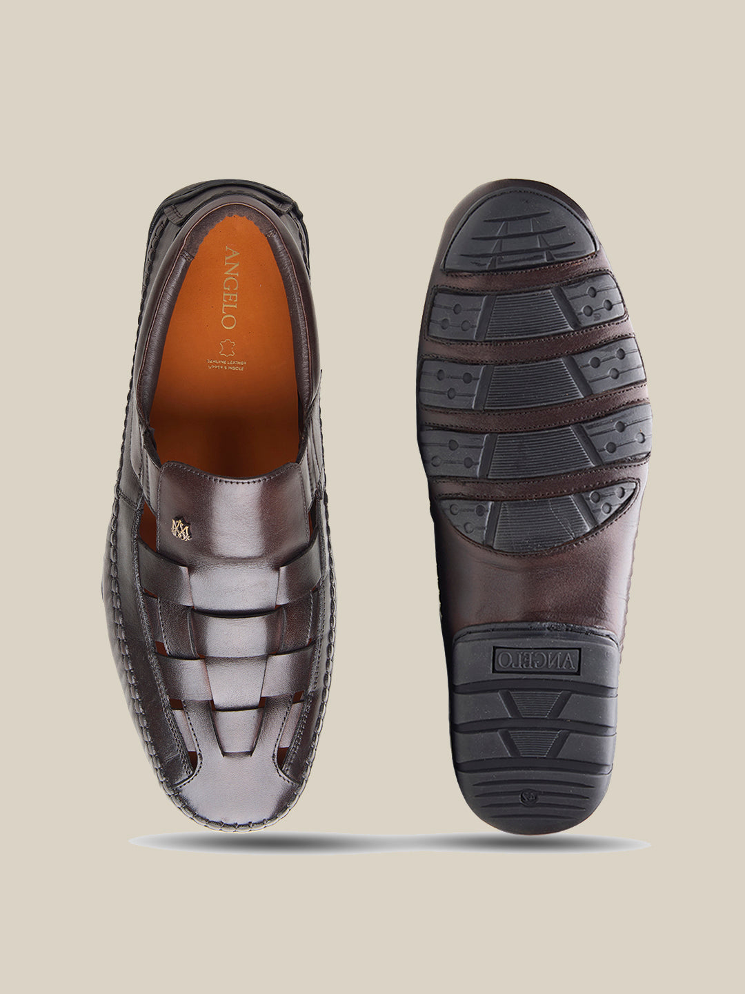 Fryer Leather Roman Sandals Tan