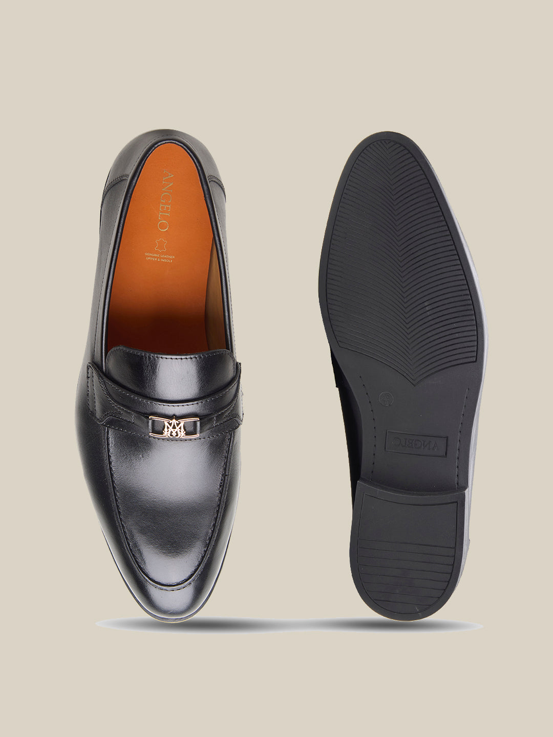 Blundell Leather Formals Shoes Black