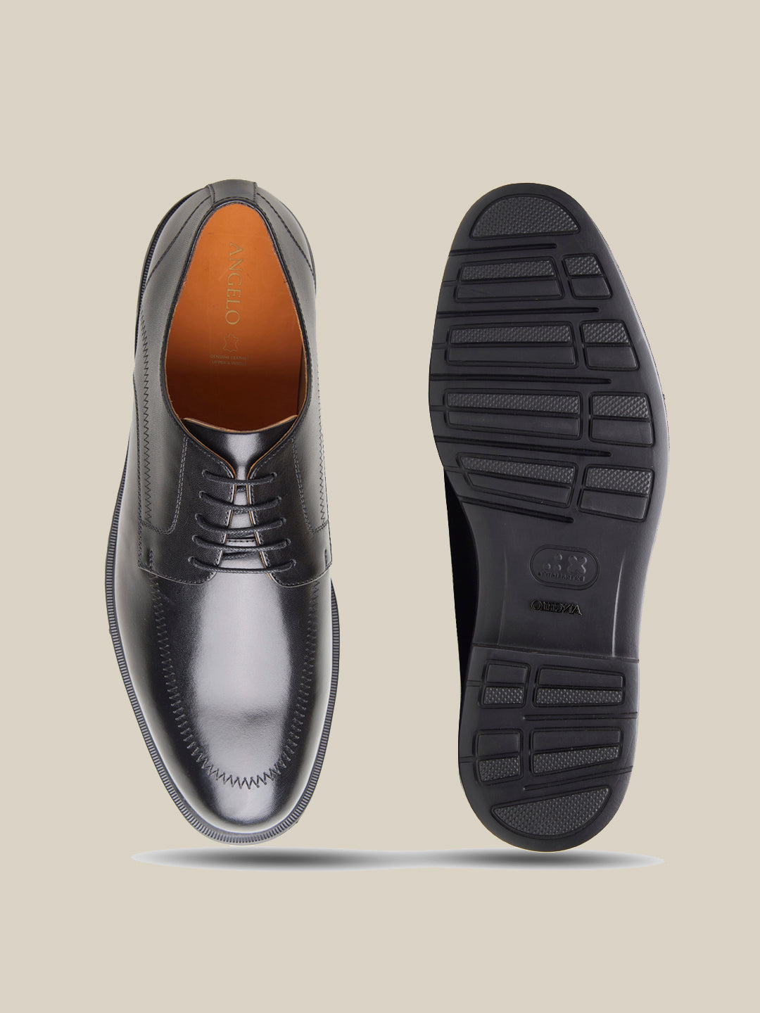Tickner Leather Comfort Lace Up Shoes Black