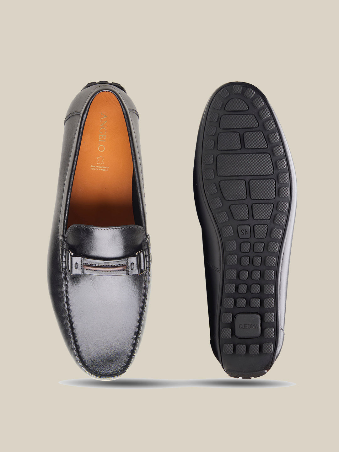Gaze Leather Loafers Black