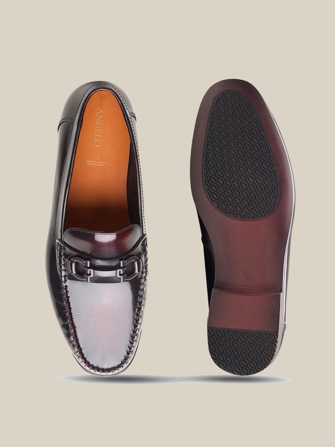 Milie Leather Loafers Cherry