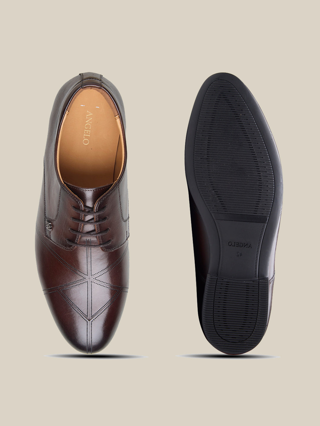 Lorenzo Leather Formal Lace Up Shoes Brown