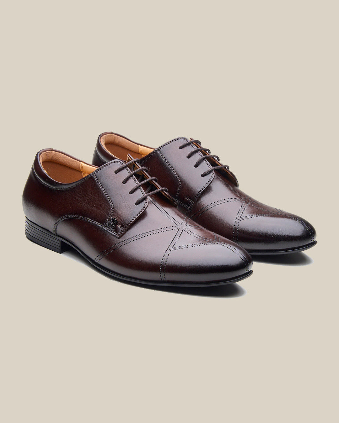Lorenzo Leather Formal Lace Up Shoes Brown