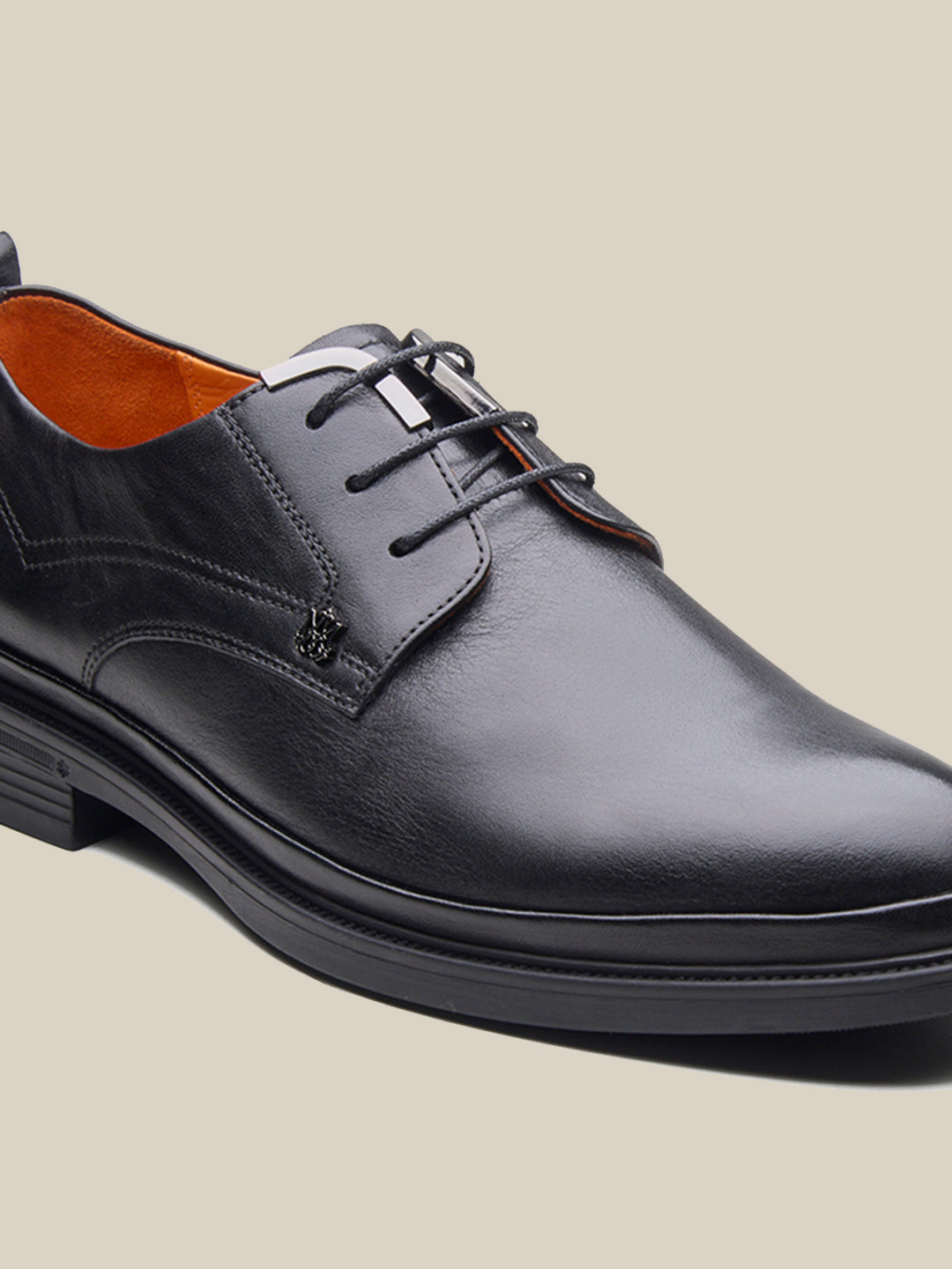 Carlo Leather Lace Up Shoes Black