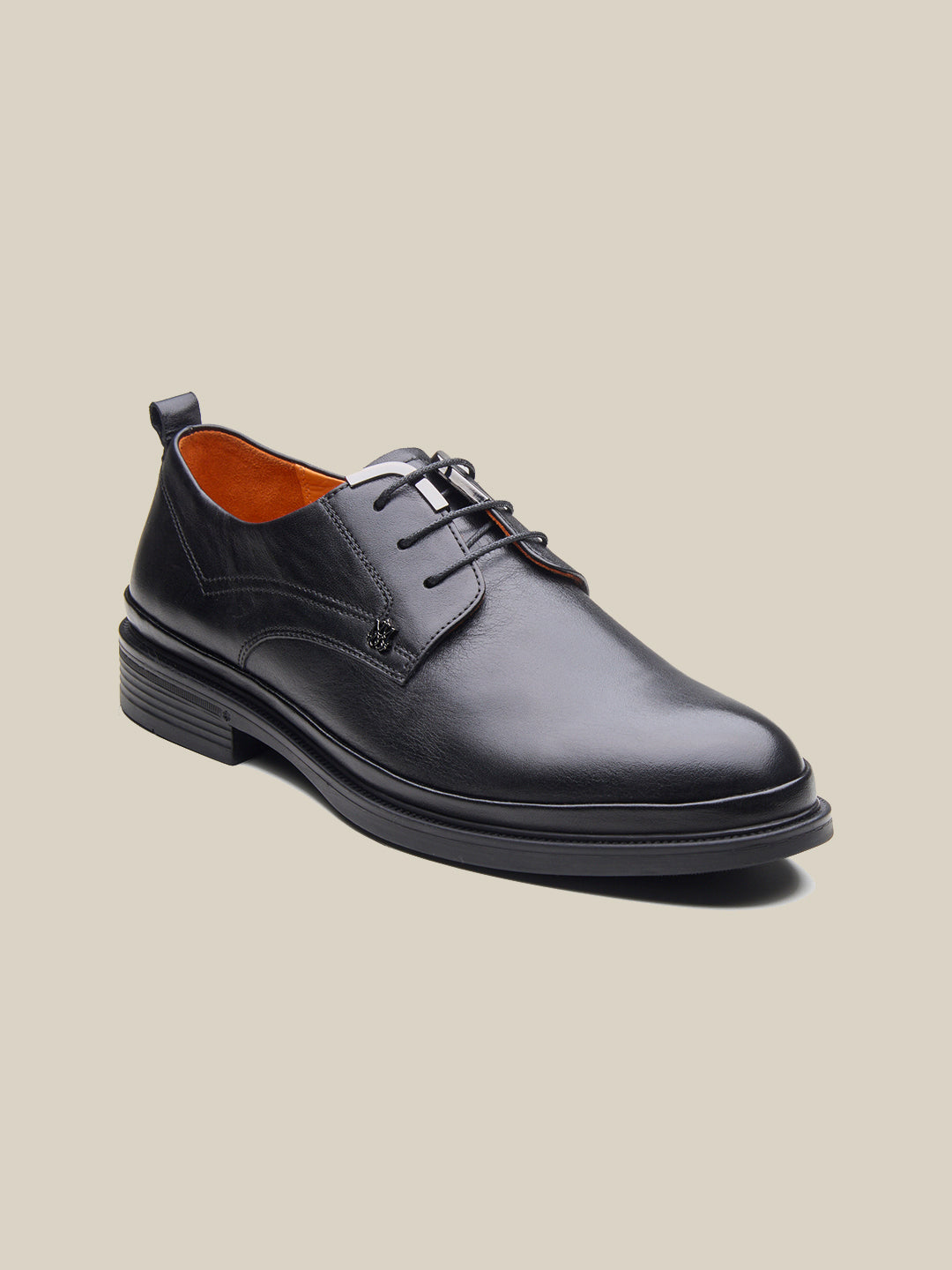 Carlo Leather Lace Up Shoes Black