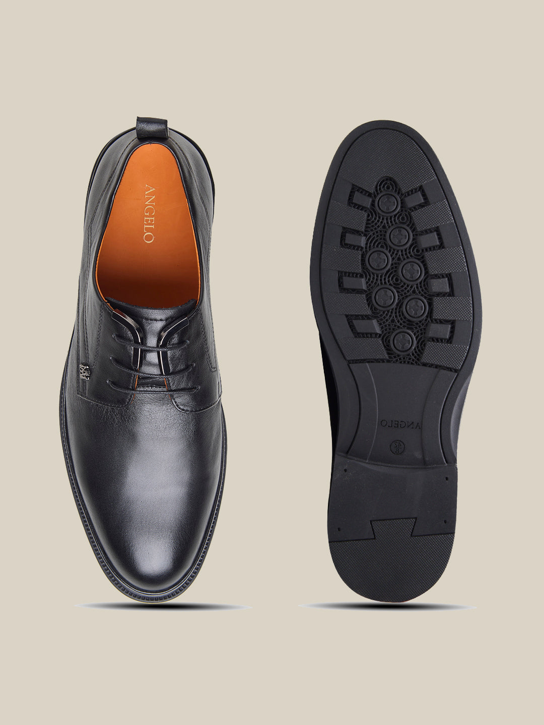 Carlo Leather Lace Up Shoes Black