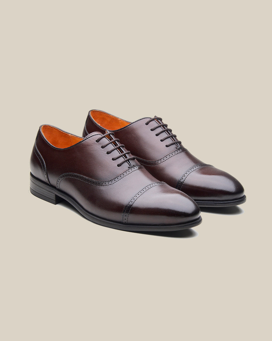 Massimo Leather Derby Shoes Brown
