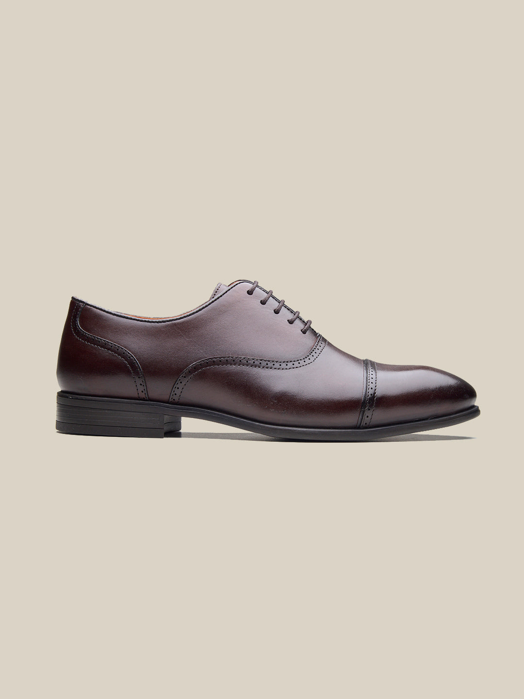 Massimo Leather Derby Shoes Brown