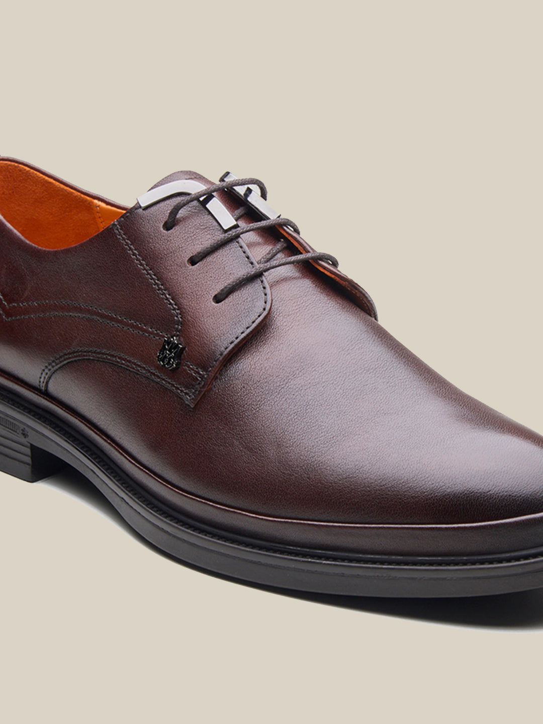 Carlo Leather Lace Up Shoes Brown