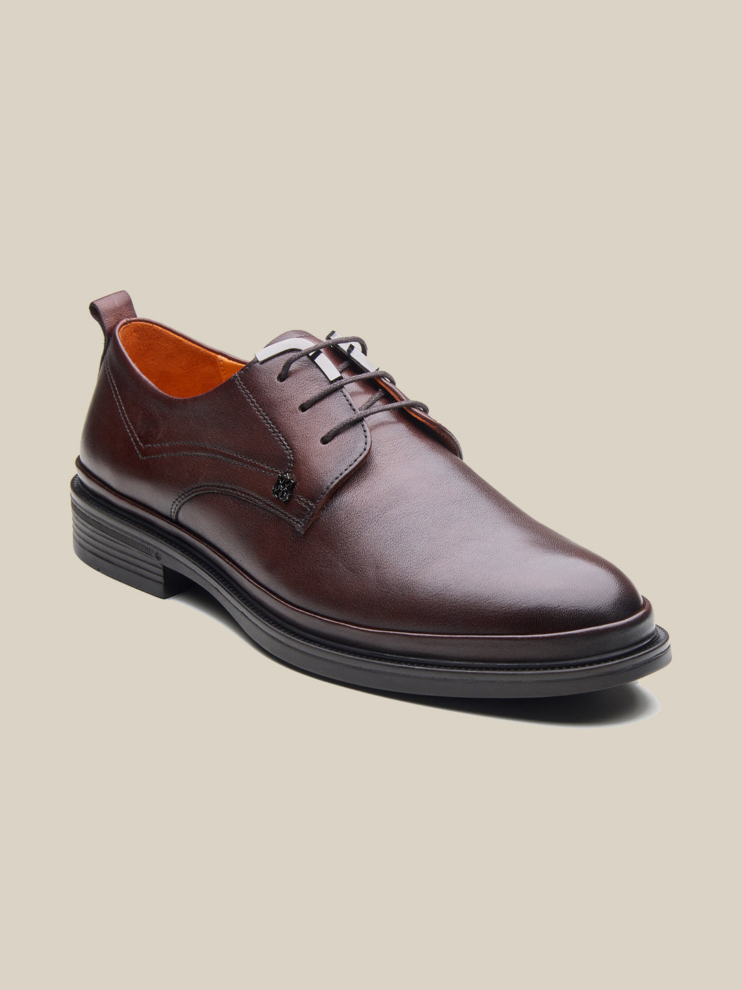 Carlo Leather Lace Up Shoes Brown