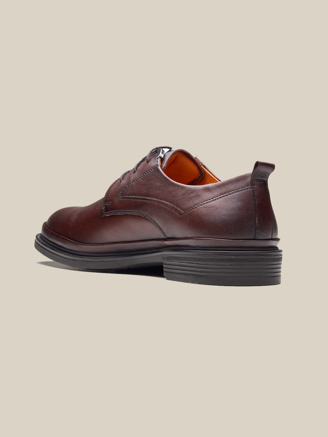 Carlo Leather Lace Up Shoes Brown