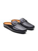 Enea Slip On's Leather Mules Black