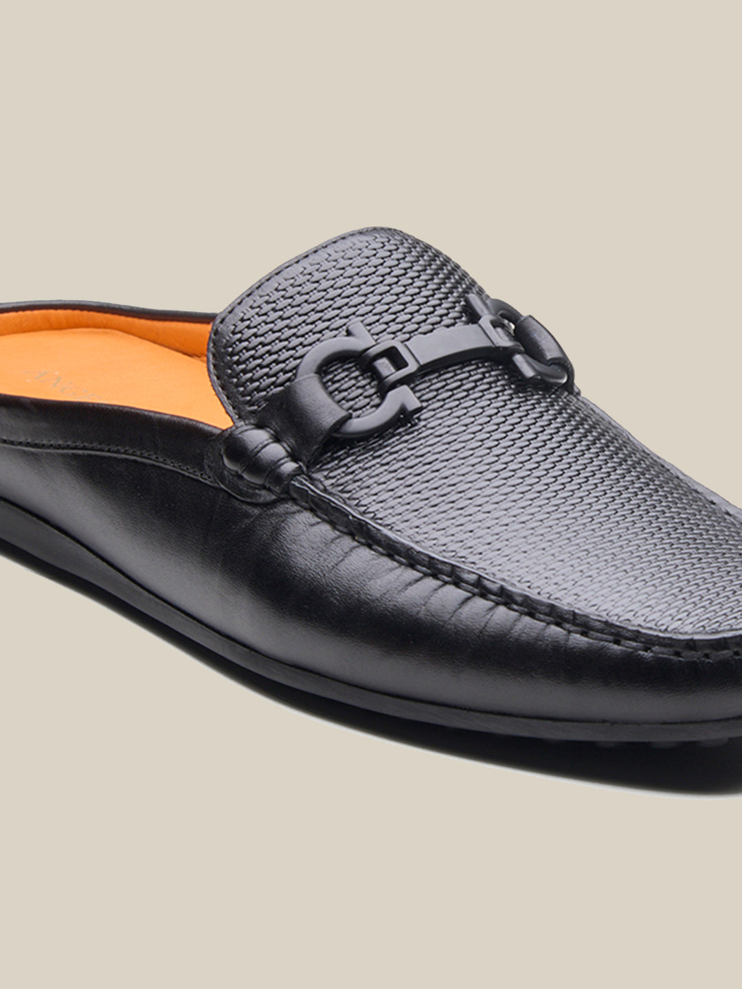Enea Slip On's Leather Mules Black