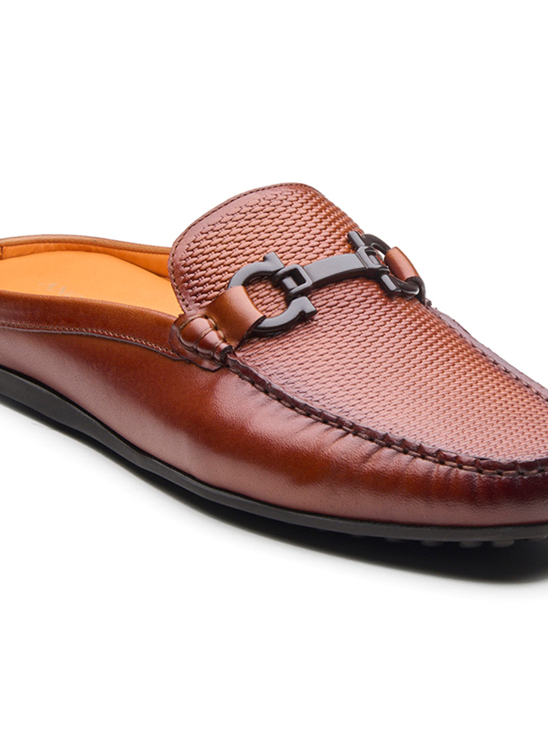 Enea Slip On's Leather Mules Tan