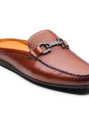 Enea Slip On's Leather Mules Tan