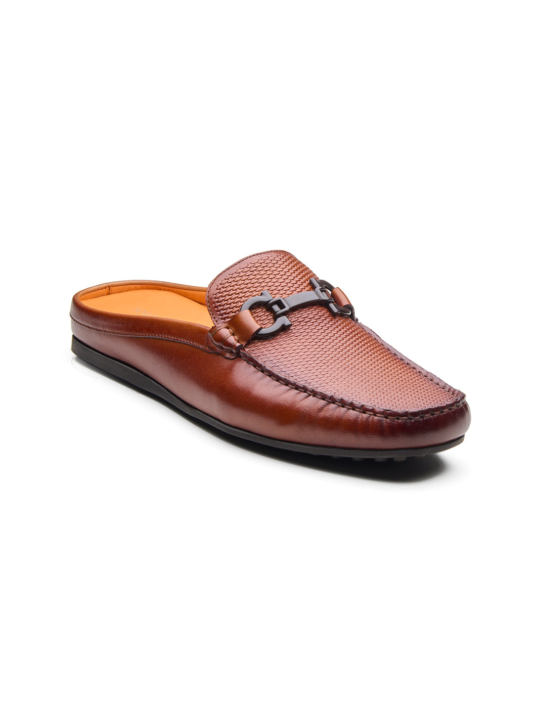 Enea Slip On's Leather Mules Tan