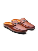 Enea Slip On's Leather Mules Tan