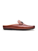 Enea Slip On's Leather Mules Tan