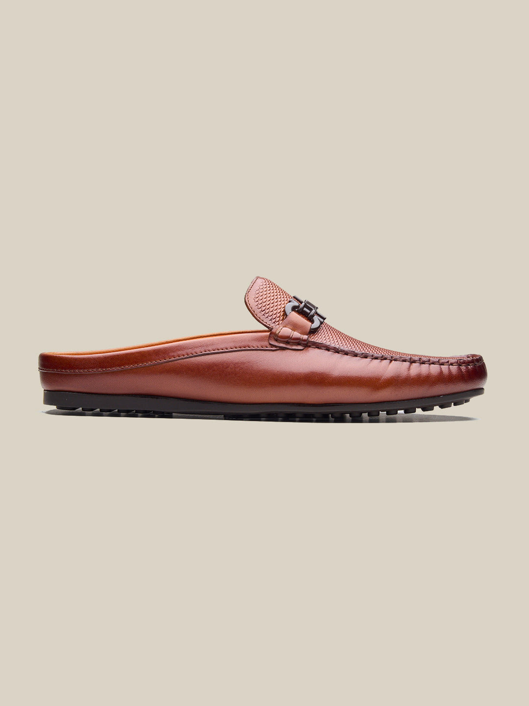 Enea Slip On's Leather Mules Tan