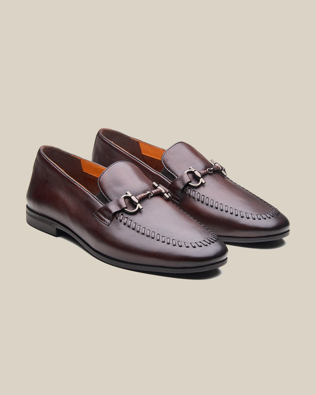 Fausto Leather  formals Shoes Brown