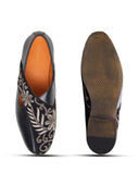 Kenzo Leather  Ethnic Slip On's shoes Black