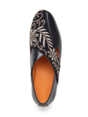 Kenzo Leather  Ethnic Slip On's shoes Black
