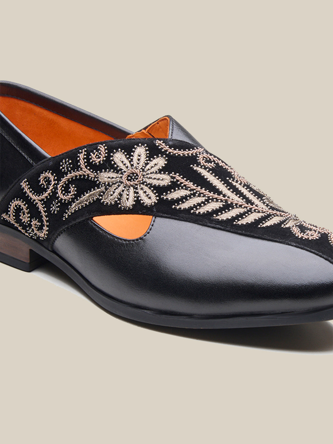 Kenzo Leather  Ethnic Slip On's shoes Black