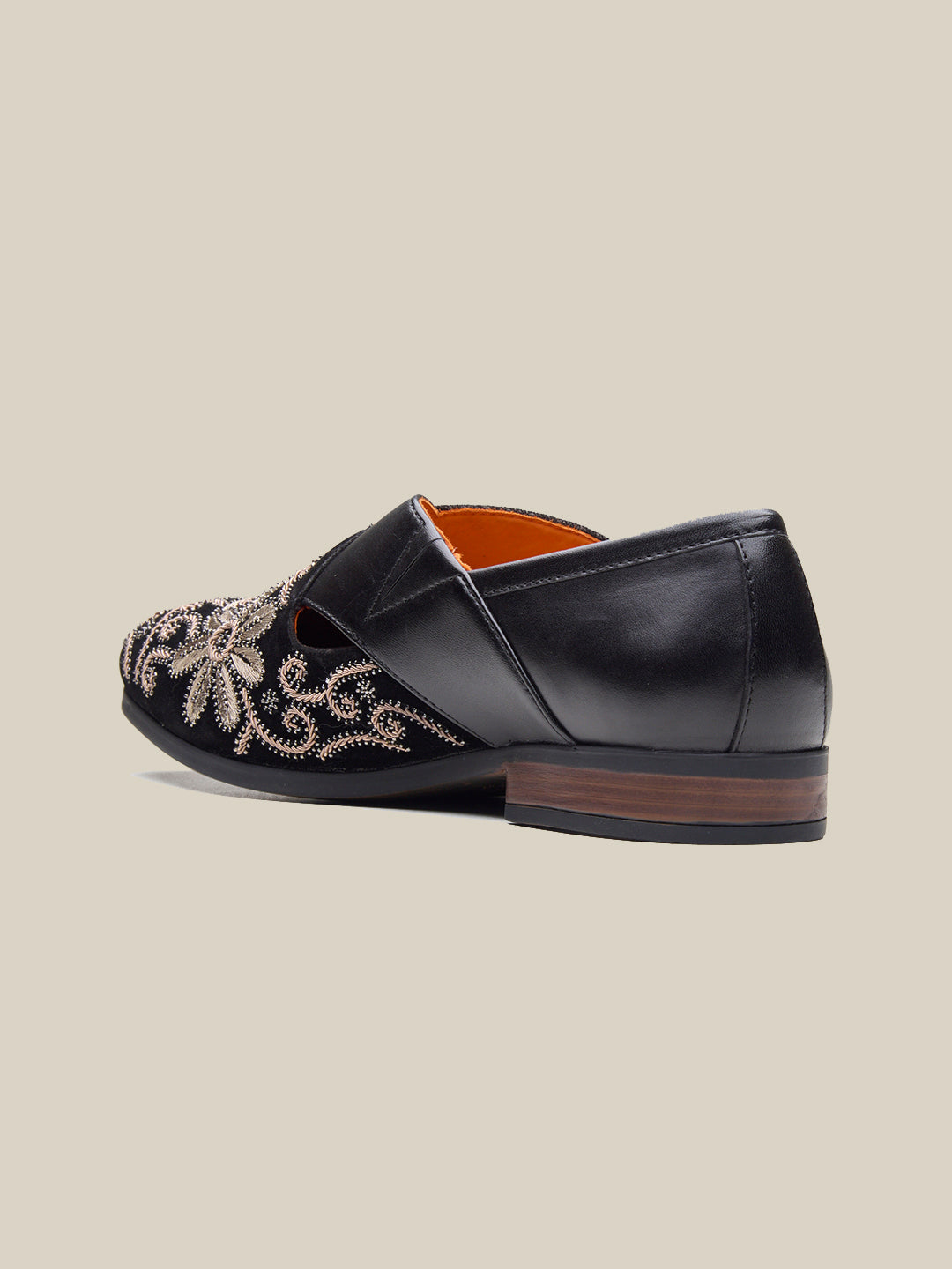 Kenzo Leather  Ethnic Slip On's shoes Black