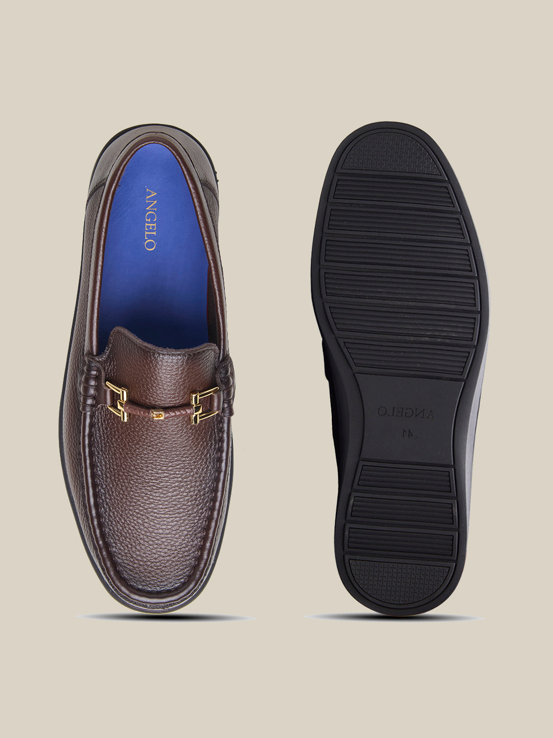 Alfonso Leather Comfort Shoes Brown