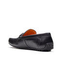 Piero Leather Loafers Slip-on Shoes Black